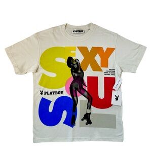 Playboy White Crewneck Tee